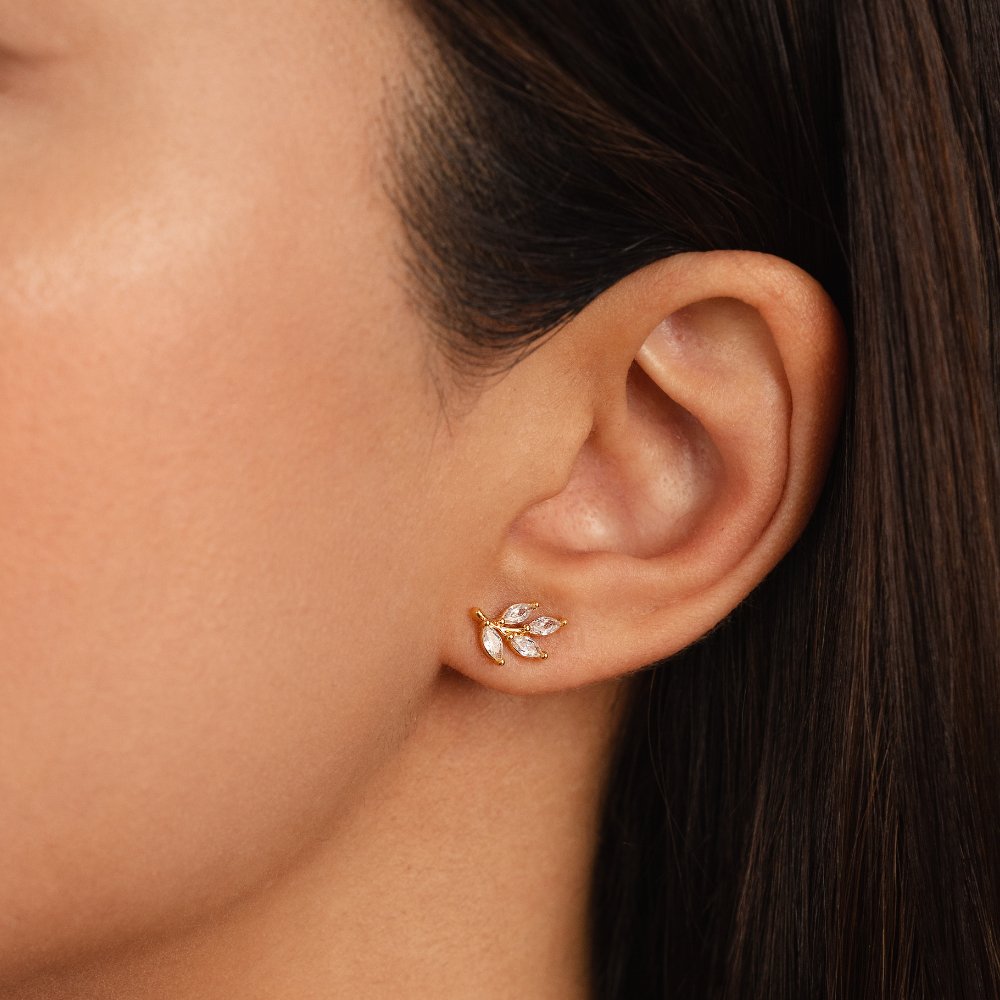 Pendientes Hoja de Cristal - Velour™