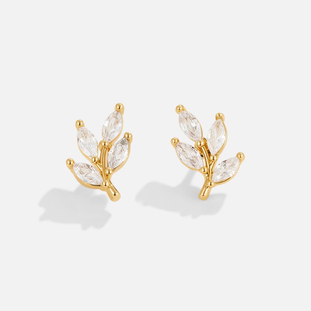 Pendientes Hoja de Cristal - Velour™