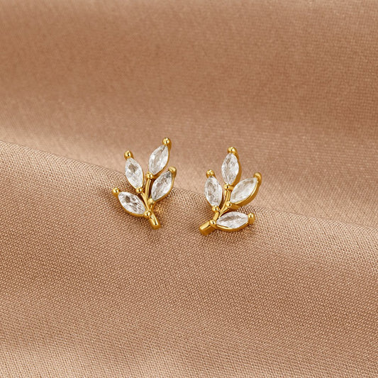 Pendientes Hoja de Cristal - Velour™