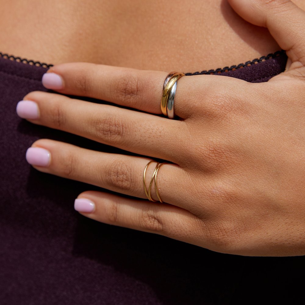 Anillo Loop Tricolor - Velour™