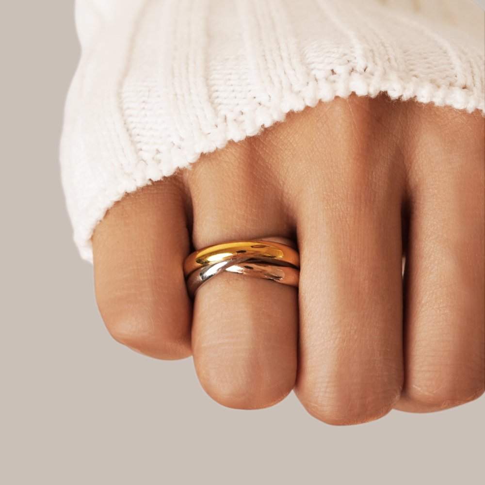 Anillo Loop Tricolor - Velour™