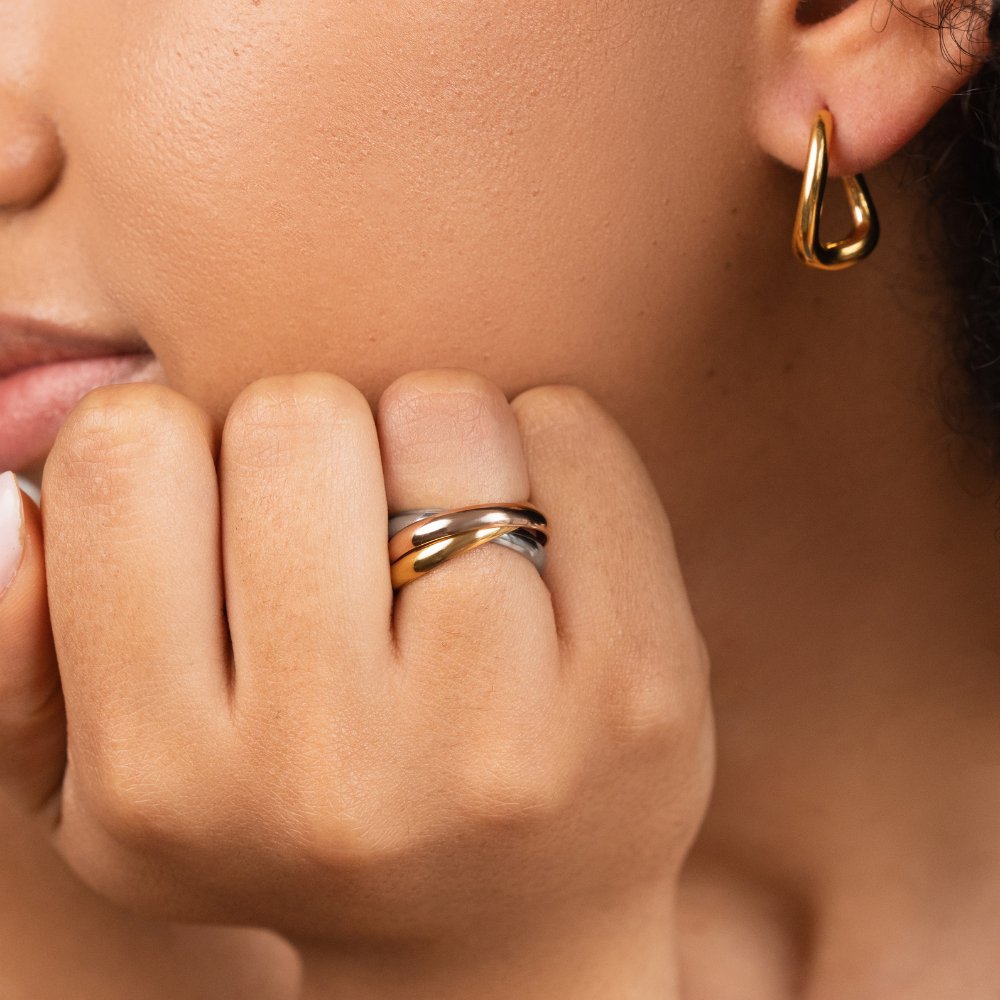 Anillo Loop Tricolor - Velour™