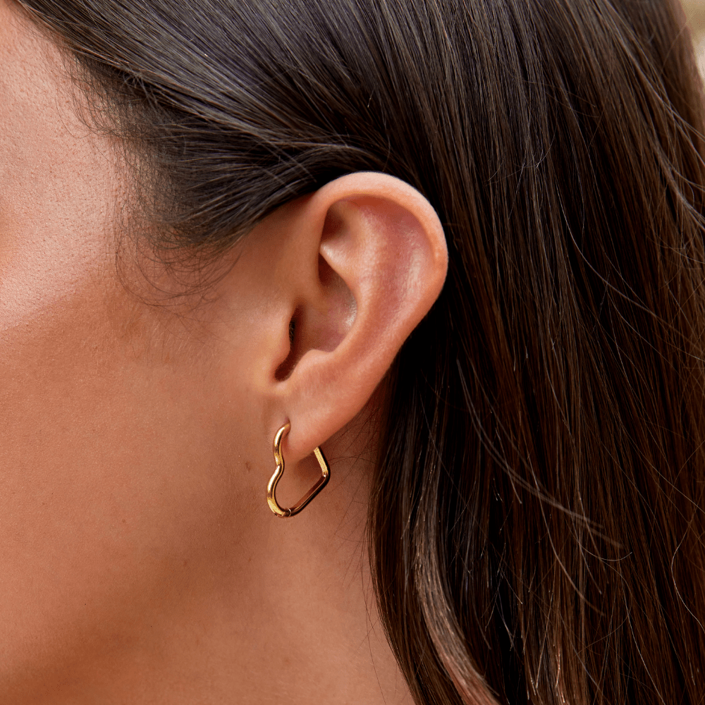 Pendientes de Corazón de Oro - Velour™