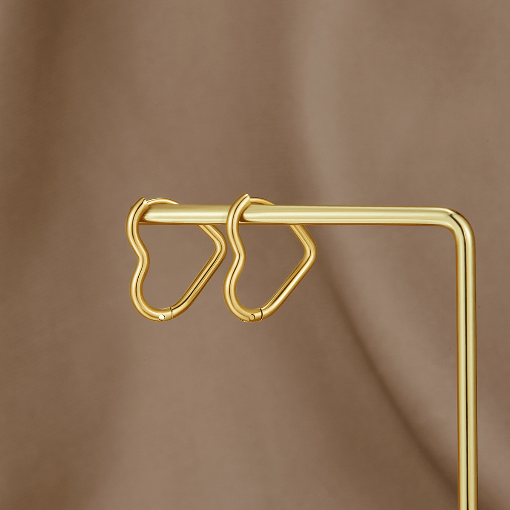 Pendientes de Corazón de Oro - Velour™