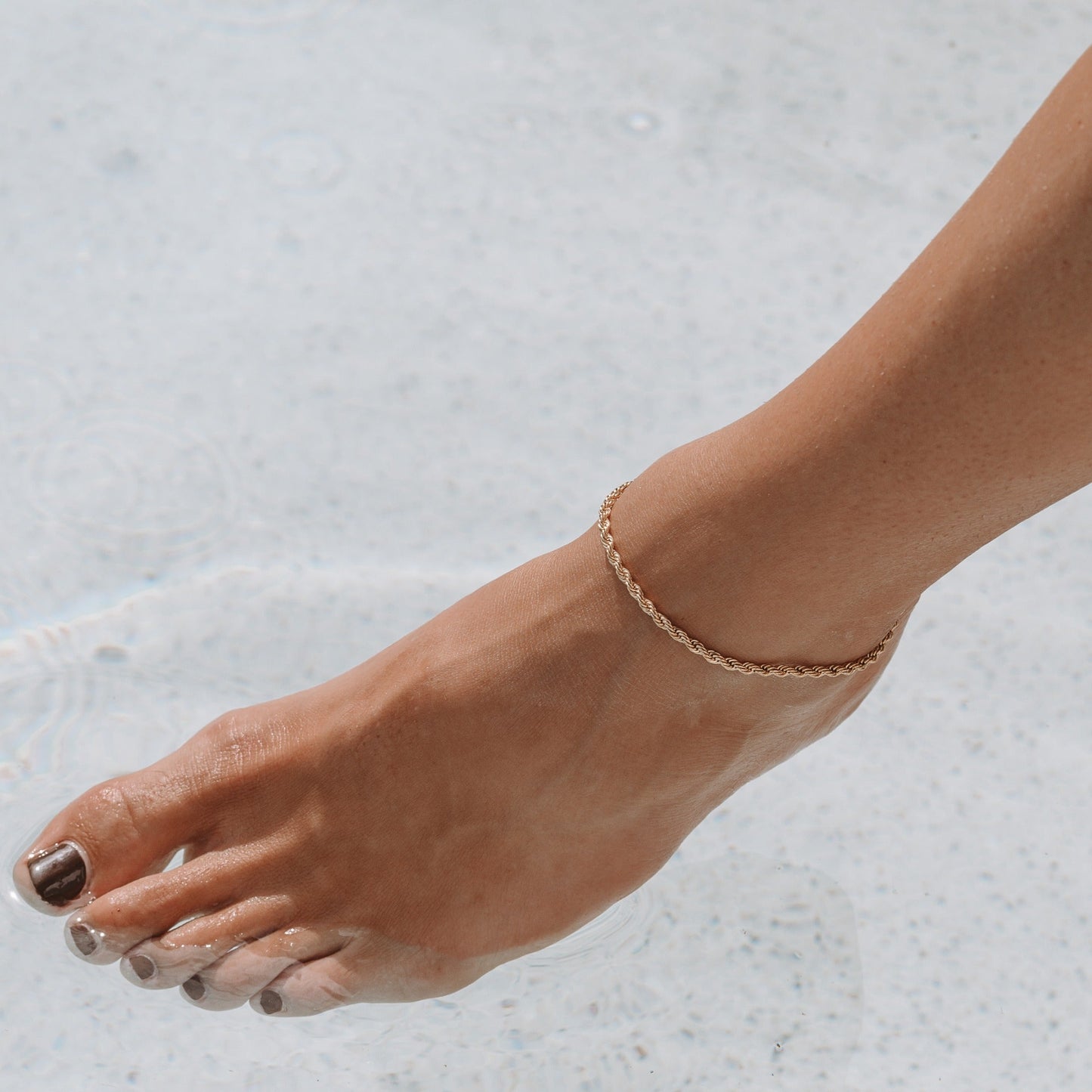 Tobillera Cadena Rope “Calvi” - Velour™