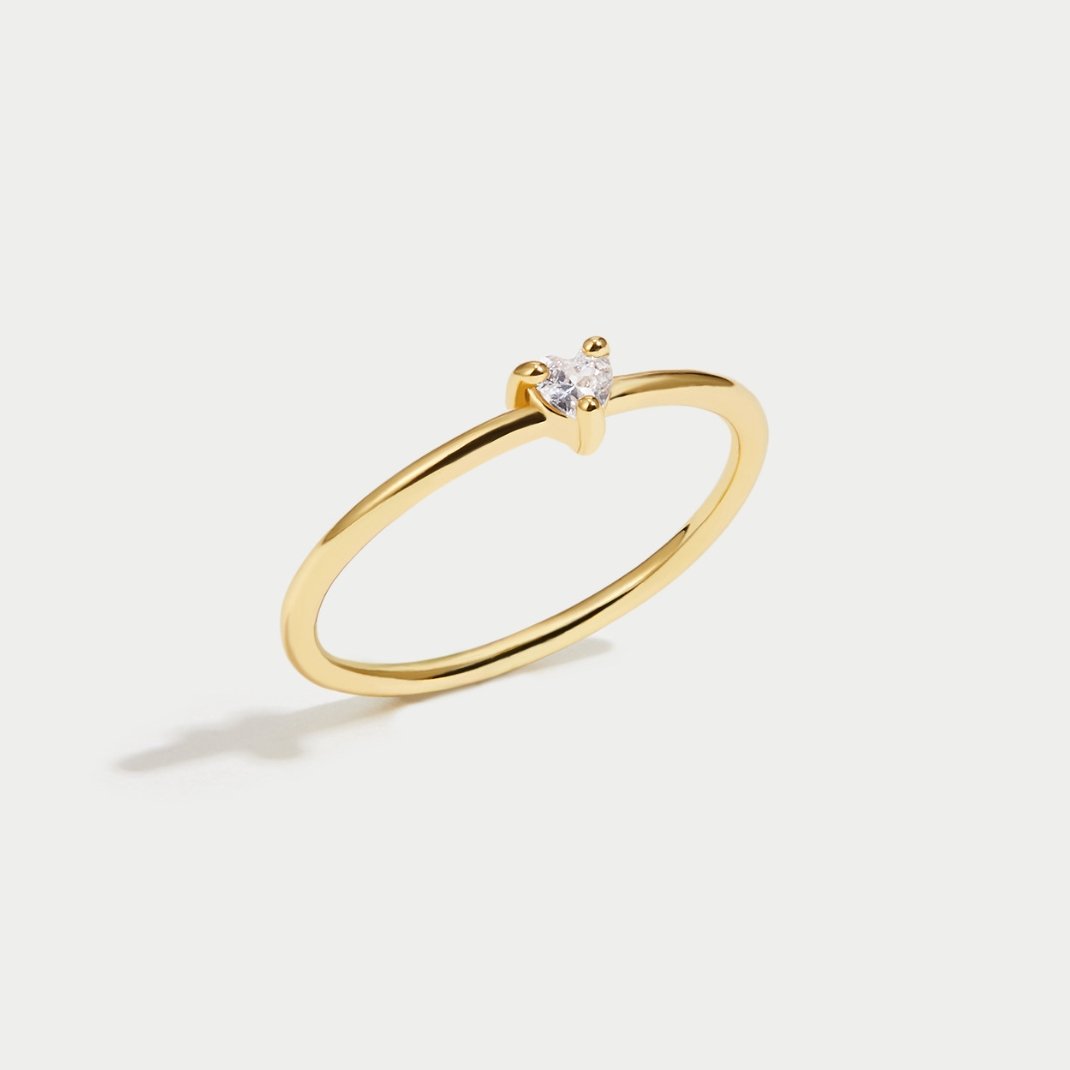 Anillo Corazón “Small Love” con Cristal - Velour™