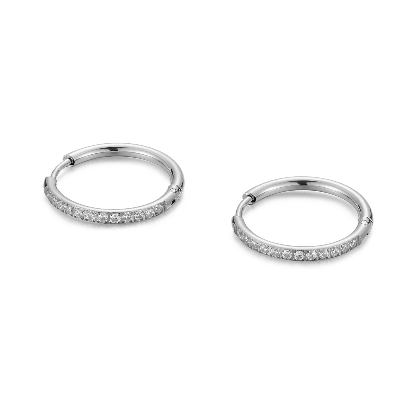 Pendientes Aro Pavé Grande - Velour™